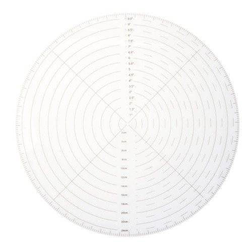 Clear acrylic round center - acrylic,