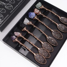 Witch Spoon Set of 7 Gemstone