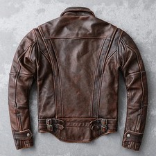 Men's Real Cow Leather Racing
