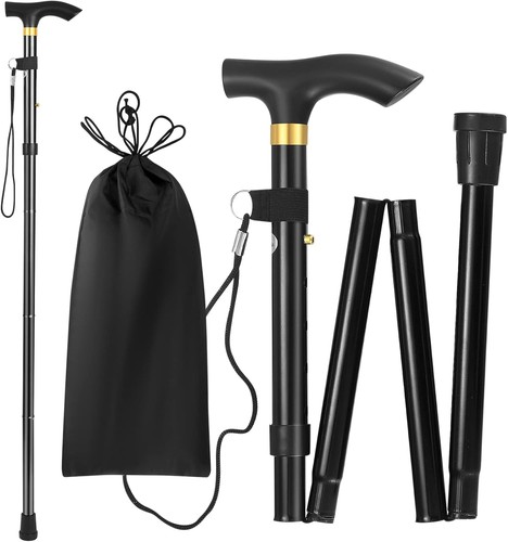 Adjustable folding walking - folding,