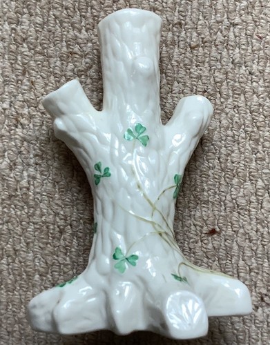 Vintage belleek vase shamrock - vintage,