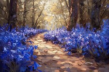 BLUEBELL WOODLAND CANVAS