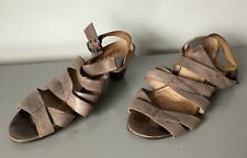 Gabor Soft Leather Brown Tan Strap Sandals shoes, UK 6, Buckle, Elasticated, VGC