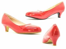 Ladies Low Kitten Heel Court