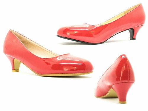 Ladies low kitten heel - heel, court