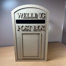 Wedding Post Box, Reception Post & Cards, MDF, 20cm x 20cm x 35cm, Flat Pack
