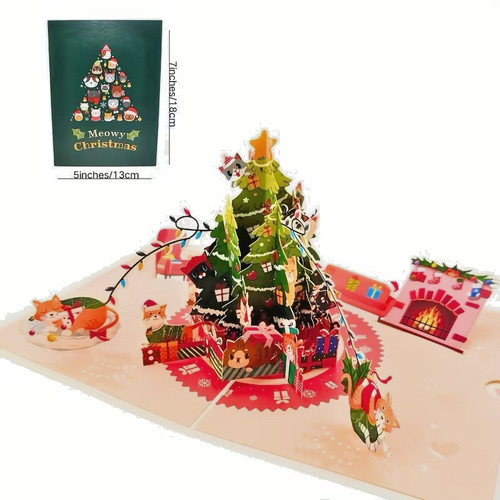 Pop christmas card - 3d,