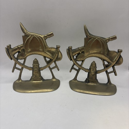 Vintage solid brass fireman - brass,