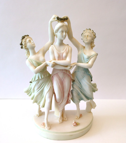 Three muses graces alabaster - graces,