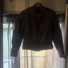 Belstaff Ladies Black Leather Motorbike Jacket Size 12