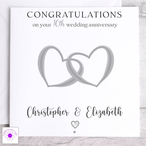 Personalised 10th wedding - 10th,