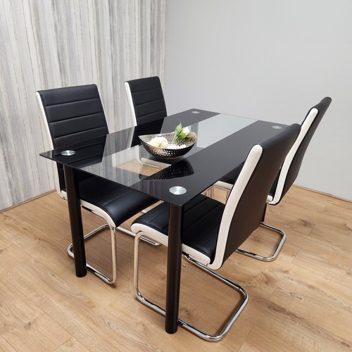Dining table set black - dining,