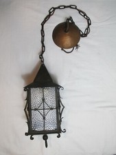 Wrought Iron Art Nouveau Metal Lamp Handmade Restoration Component