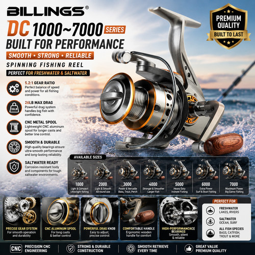 Billings spinning fishing - dc,