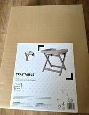 Grey Wood Tray Table Perfect