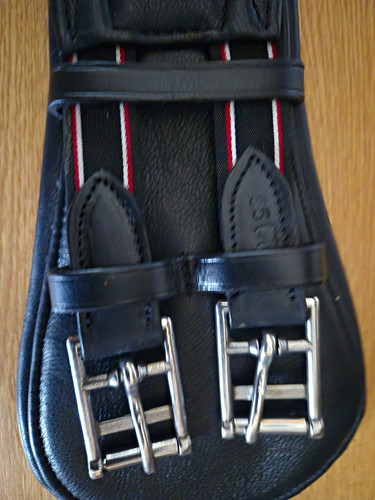 Black leather dressage - black,