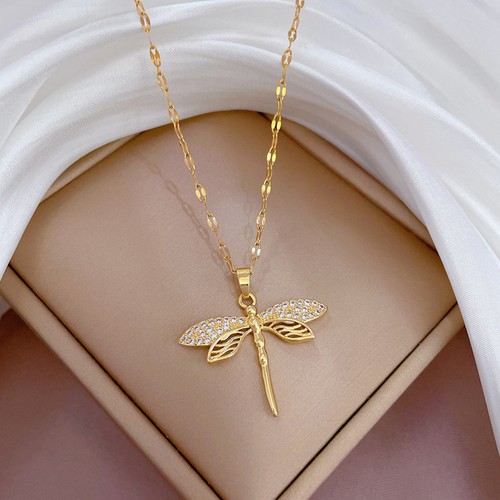 Dragonfly pendant necklace - dragonfly,