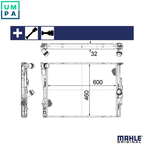 Radiator engine cooling for - engine,