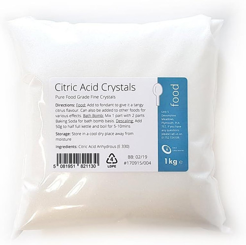 Citric acid 1kg 100 - 100%, pure
