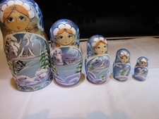 Vintage Russian Dolls x 5