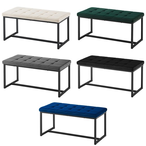 Velvet upholstered bench bed - velvet,