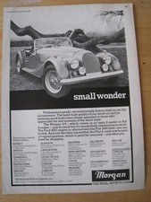 MORGAN THE REAL SPORTS CAR SMALL WONDER 2-SEATER OR FULL 4 1983 ADVERT A4 FILE 7