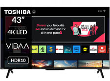 Toshiba 43 Inch 4K Ultra HD LED HDR Smart VIDAA Freely TV - 43UV2F53DBU Open Box