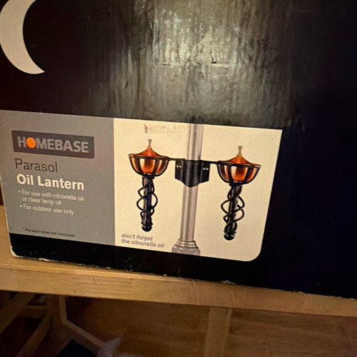 Homebase parasol oil lantern - homebase,