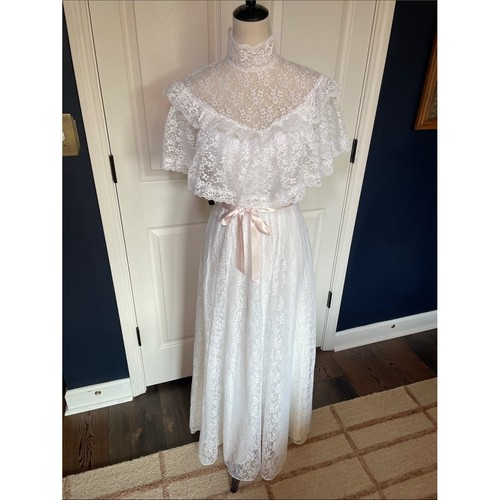 Vintage 1970s lace prairie - vintage,