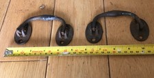 2x Antique Iron Drawer Pull