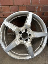 1 x  19" Genuine Mercedes CLS AMG Alloy Rear Wheel 9.5J A2184011702 Rear CRACKED