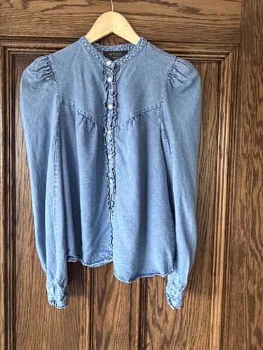 Wyse denim blouse - wyse,
