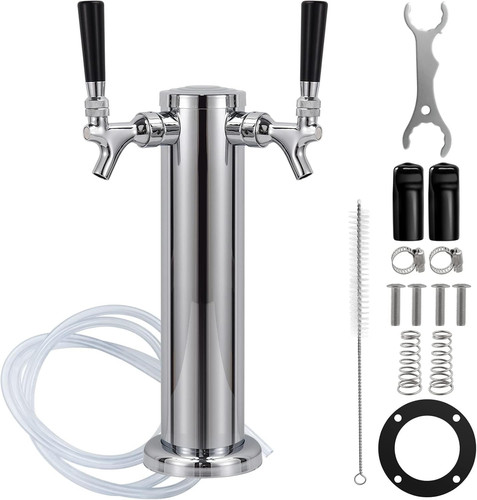 Kegerator tower dual faucet - kegerator,