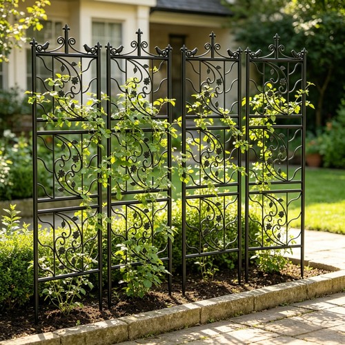 6pcs rustic metal - rustic, garden