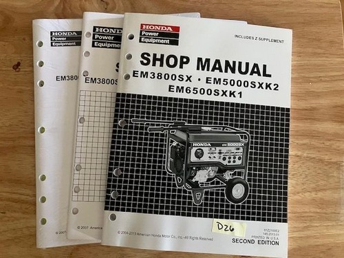 Oem honda em3800sx - honda, em5000sxk2
