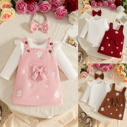 3pcs newborn baby - baby, floral