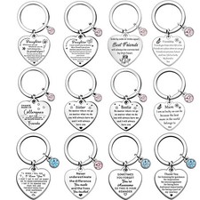 NEW Heart Keyring Christmas