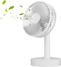 8 Inch Portable Oscillating Fan Quiet Mini Desk Fan 4 Speeds for Home Office