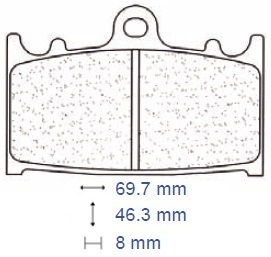 Brake pads carbon - pads,