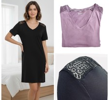 Marks Nightie Women's Cooling Viscose Slinky Short Sleeve Nightdress Body NEW