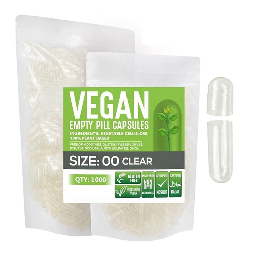 Capsuline size empty - 00, vegan