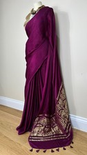 Purple Modal Silk Plain