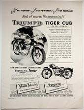 Triumph Tiger Cub 1956 Vintage