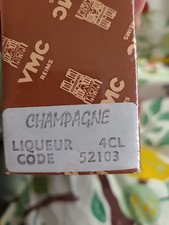 NEW VMC REIMS FRANCE  x 6 LIQUEUR CHAMPAGNE CORDIAL CLEAR GLASS GLASSES 1960's