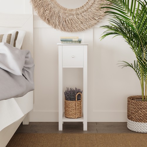 Slim bedside nightstand table - slim,