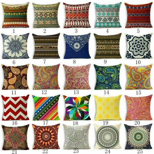 Cushion cover cotton linen - cushion,
