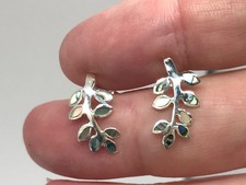 Branch stud earrings abalone