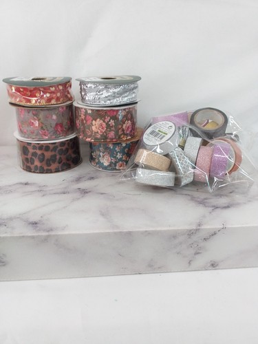 Job lot crafting ribbons - x,