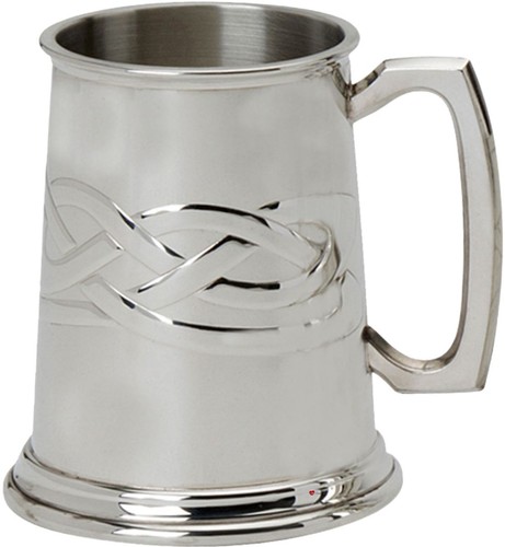 Mens pewter tankard with - tankard,