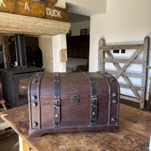 Wooden box chest storage - box,